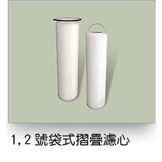 液體過濾,1,2號袋式摺疊濾芯